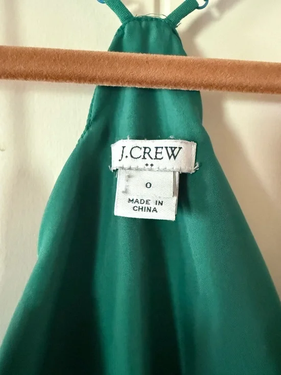 J. Crew Teal Satin Halter Cami - Picture 2 of 6